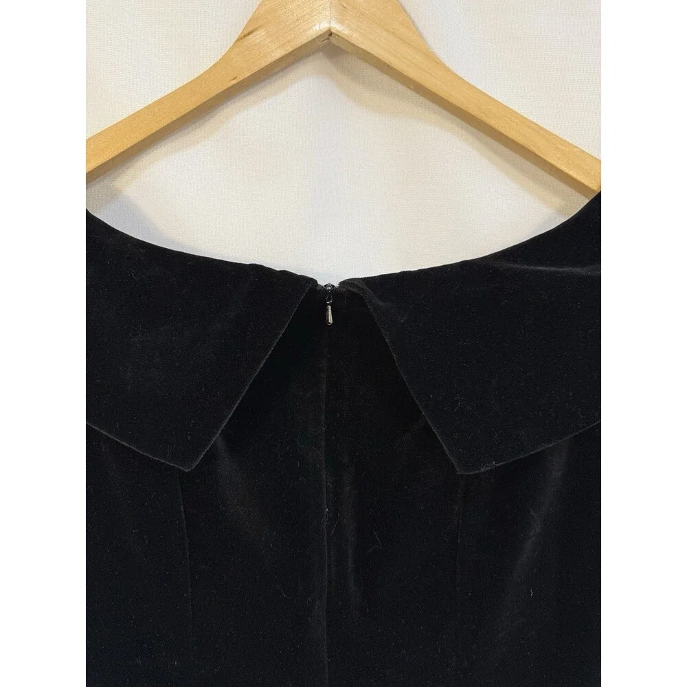 Vintage 80's Laura Ashley Velvet Dress sz 8  Cocktail  Party elegant made in UK - Picture 10 of 10